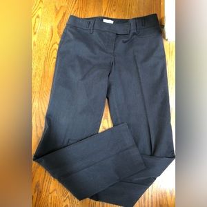 LOFT Ann Taylor Charcoal & White Pinstripe Pants  Size 8